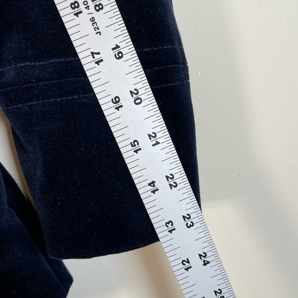 THEORY Blue VELVET Dedrick Adore Eclipse Womens SZ P Coat Jacket DOUBLE BREASTED - Picture 13 of 16